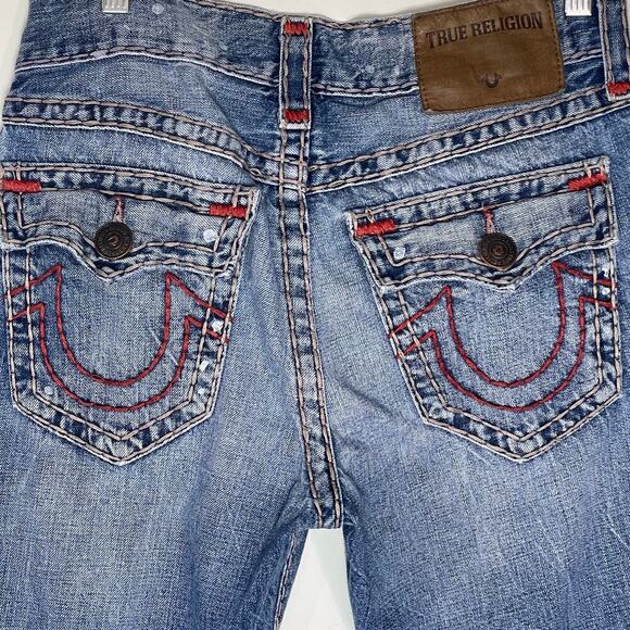 TRUE RELIGION Men’s Ricky Distressed Relaxed Straight Jean size 30 - Picture 10 of 10
